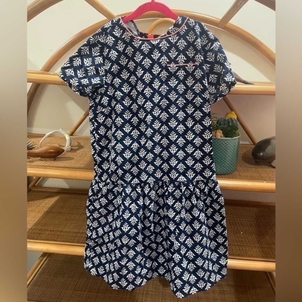 Crewcuts J. Crew Ribbed print girls dress